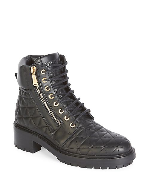 Balmain - Army Ranger Quilted Leather Boots