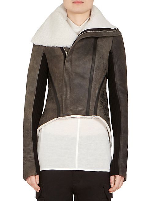 Rick Owens - Naska Shearling Moto Jacket