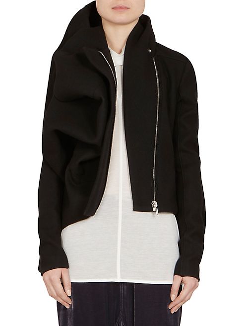 Rick Owens - Guimard Gathered  Wool Jacket