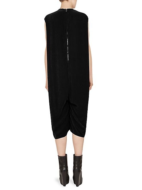 Rick Owens - Cyclops Cropped Suede Jumpsuit