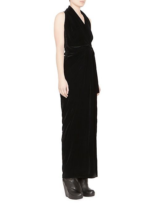 Rick Owens - Limo Long Velvet Dress