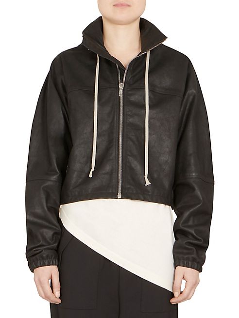 Rick Owens - Leather Windbreaker Jacket