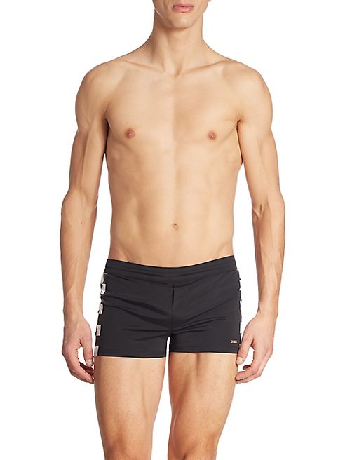 DSQUARED2 - Checked Racing Swim Trunks