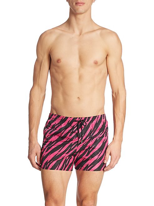 DSQUARED2 - Zebra Patterned Swim Trunks