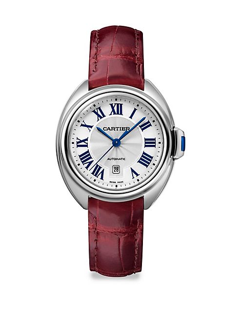 Cartier - Clé de Cartier Stainless Steel & Alligator Strap Watch/31MM