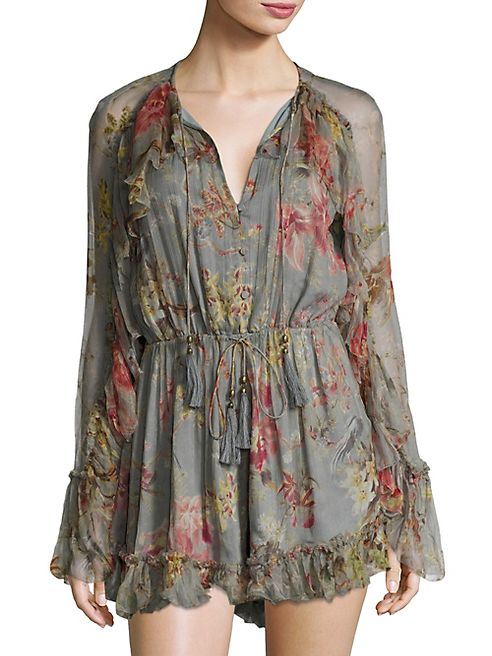 Zimmermann - Mercer Floating Silk Playsuit