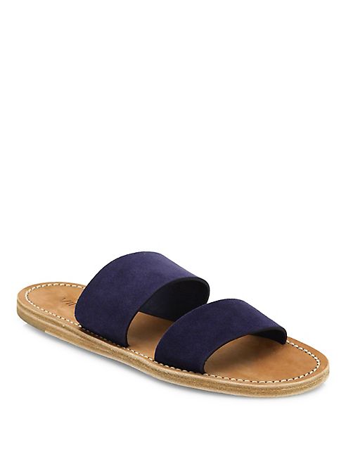 Vince - Travis Suede Slip-On Sandals