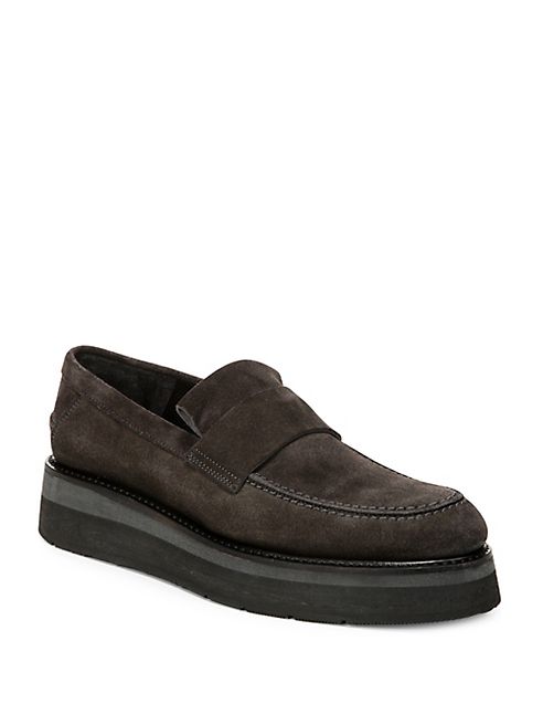 Vince - Dorsey Leather Platform Loafers