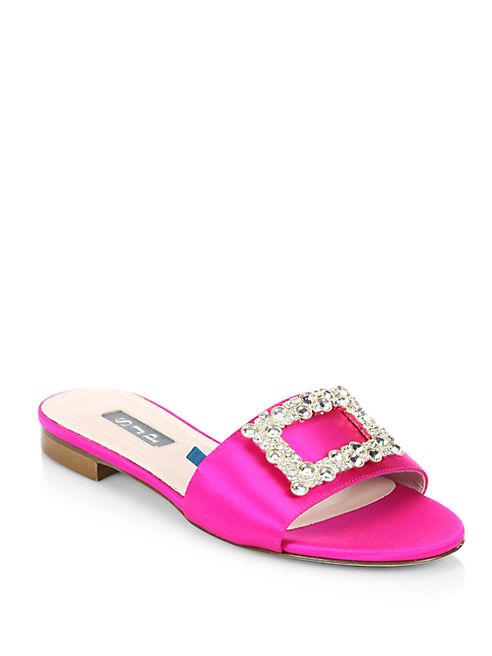 SJP by Sarah Jessica Parker - Grace Embellished Satin Flats