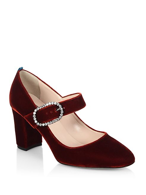 SJP by Sarah Jessica Parker - Austen Velvet Mary Jane Pumps