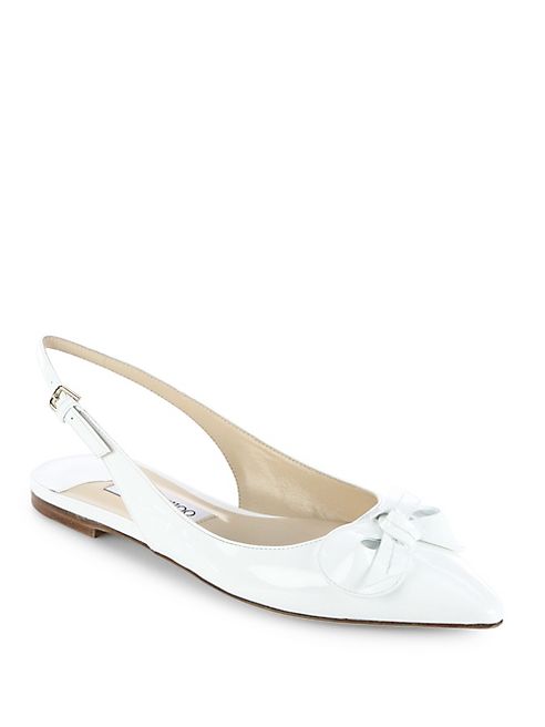 Jimmy Choo - Blare Patent Leather Slingback Flats