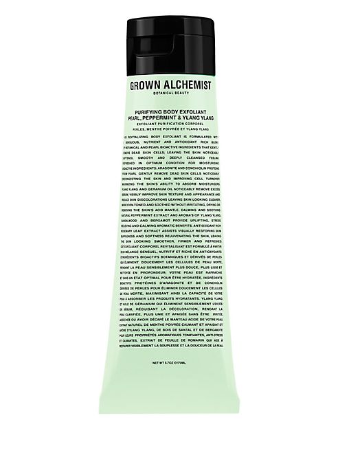 GROWN ALCHEMIST - Purifying Body Exfoliant: Pearl, Peppermint & Ylang Ylang/5.7 oz.