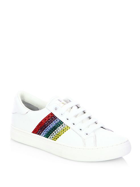 Marc Jacobs - Empire Strass Leather Sneakers