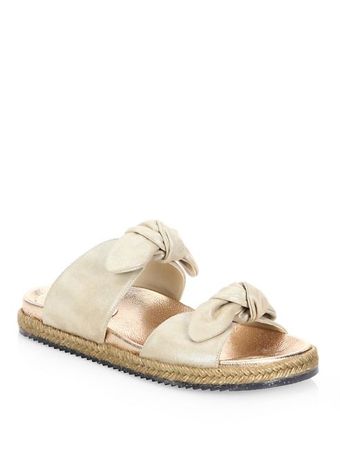 Jimmy Choo - Nixon Suede Espadrille Slides