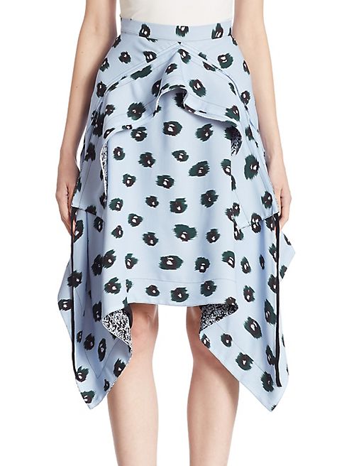 Proenza Schouler - Draped Printed Skirt