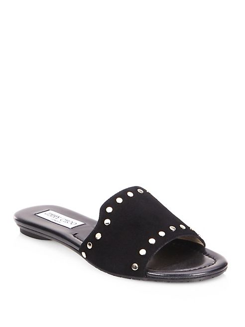 Jimmy Choo - Nanda NWU Studded Suede Slides