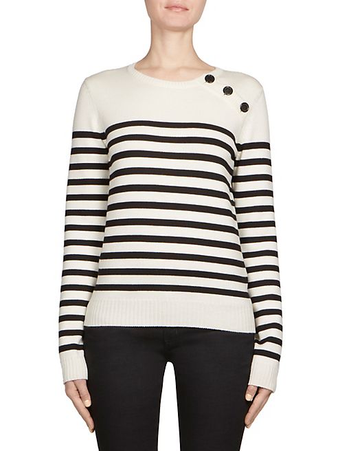 Saint Laurent - Striped Knit Wool Sweater