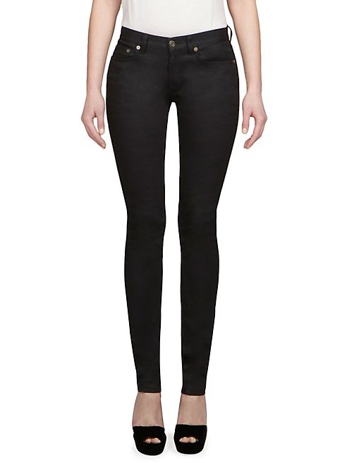 Saint Laurent - Heart Stud Skinny Jeans