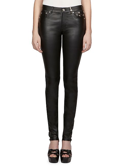 Saint Laurent - Studded Leather Pants