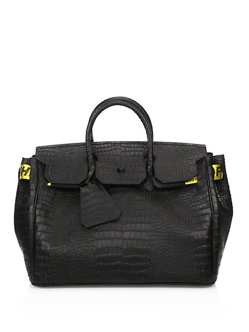 Off-White - Textured Leather Handbag