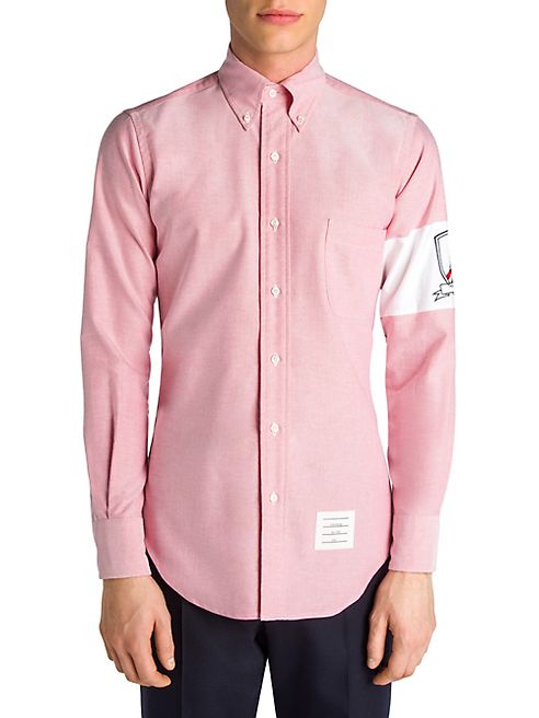 Thom Browne - Embroidered Long Sleeve Shirt