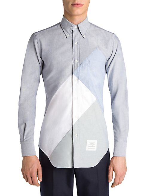 Thom Browne - Slim-Fit Colorblock Shirt