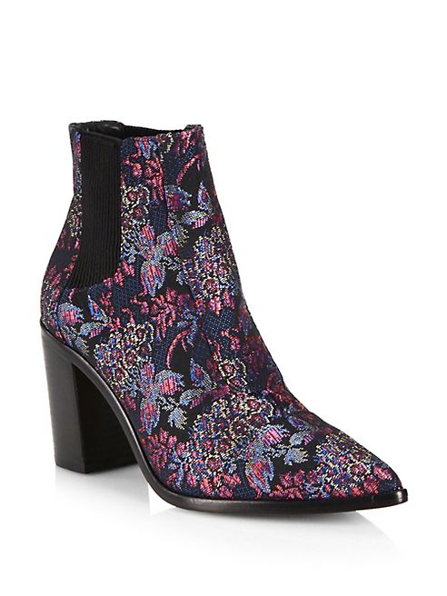 Schutz - Happiness Printed Block Heel Booties