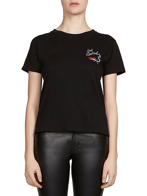 Saint Laurent - Silk T-Shirt