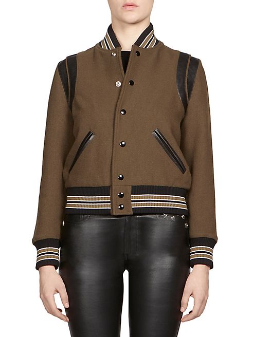 Saint Laurent - Teddy Varsity Bomber Jacket