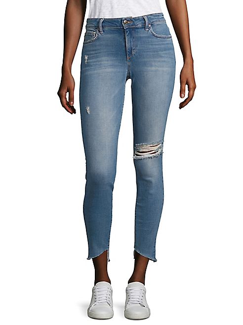 Joe's - Blondie Step Hem Distressed Ankle Skinny Jeans