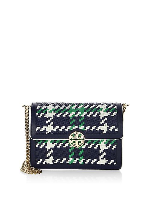 Tory Burch - Duet Woven Micro Chain Crossbody Bag