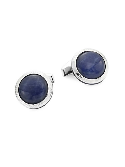 Tateossian - Doublet Round Sterling Silver Cufflinks