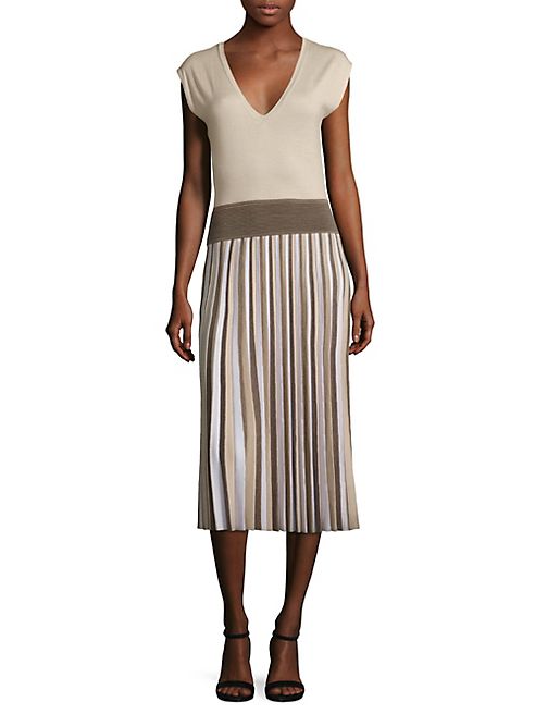 Agnona - Wool Pleated Dress