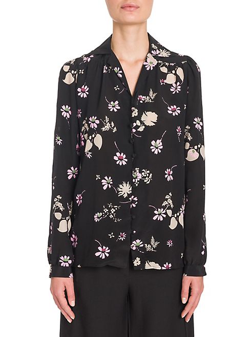 Valentino - Flowers Fall Silk Blouse