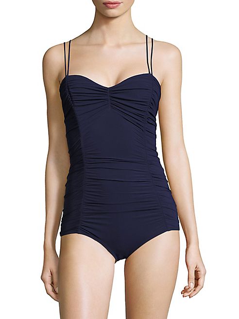 Michael Kors Collection - One-Piece Shirred Swimsuit