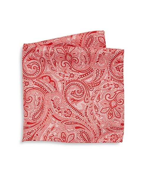 Saks Fifth Avenue Collection - Paisley Print Silk Pocket Square