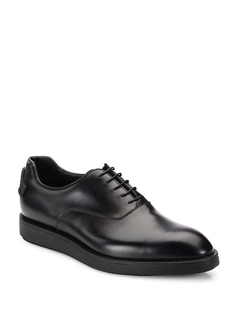 Prada - Spazzolato Leather Oxfords