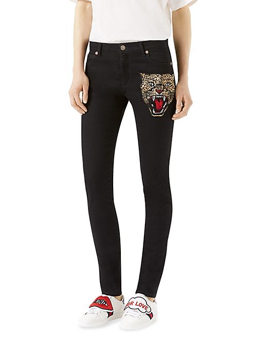 Gucci - Angry Cat Skinny Jeans