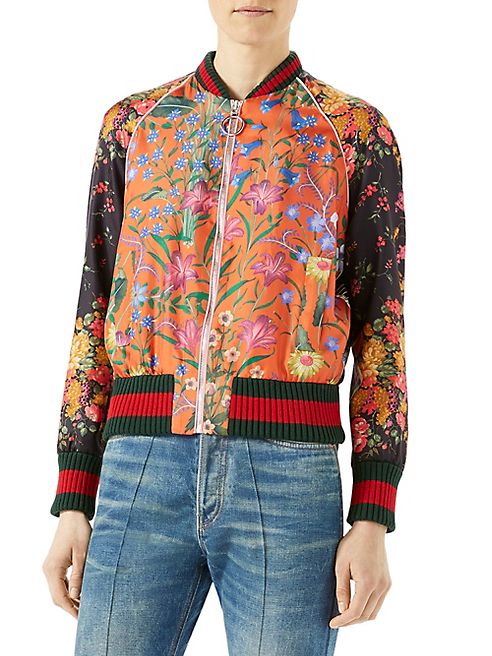 Gucci - Loved Floral-Print Bomber Jacket