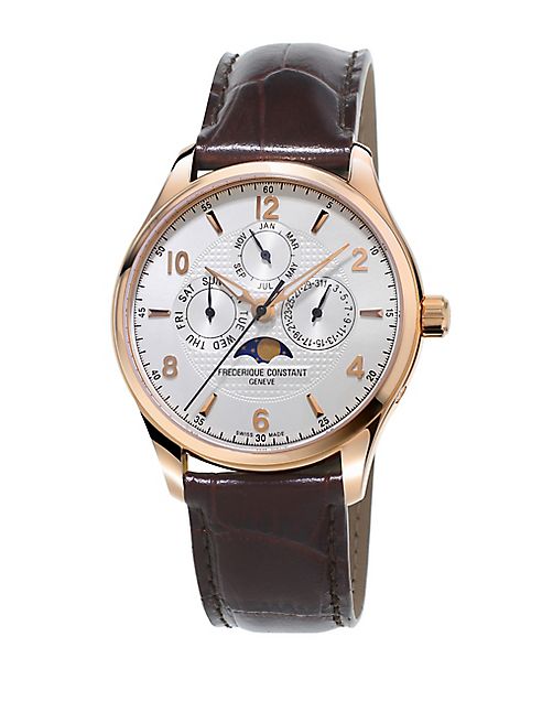 Frederique Constant - Runabout Moon Phase and Chronographic Leather Watch