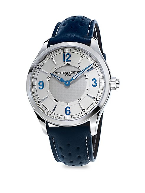 Frederique Constant - Horological Porous Leather Strap Smart Watch