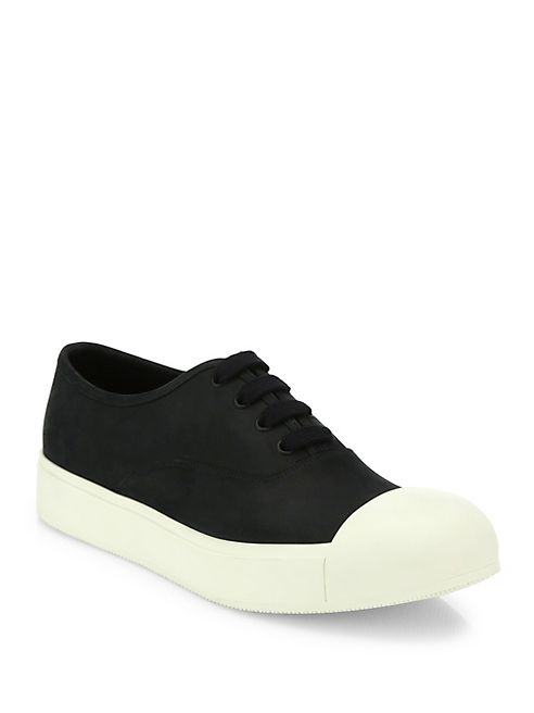 Prada - Nubuck Cap Toe Sneakers