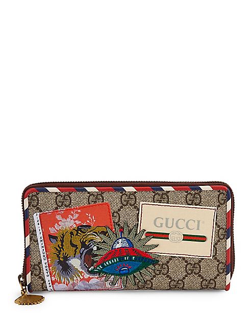 Gucci - GG Courier Zip-Around Wallet