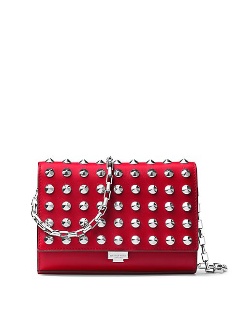 Michael Kors Collection - Yasmeen Small Studded Leather Clutch