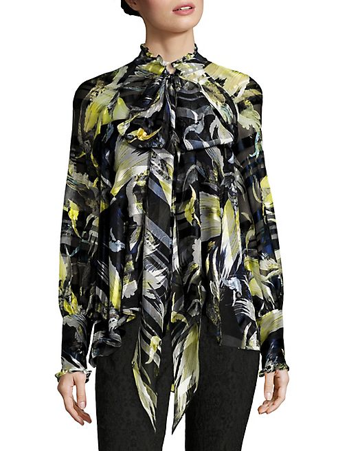 Erdem - Isabelle Silk Bow Blouse