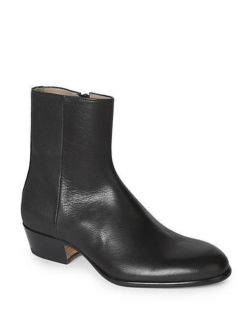 Maison Margiela - Leather Block Heel Boots