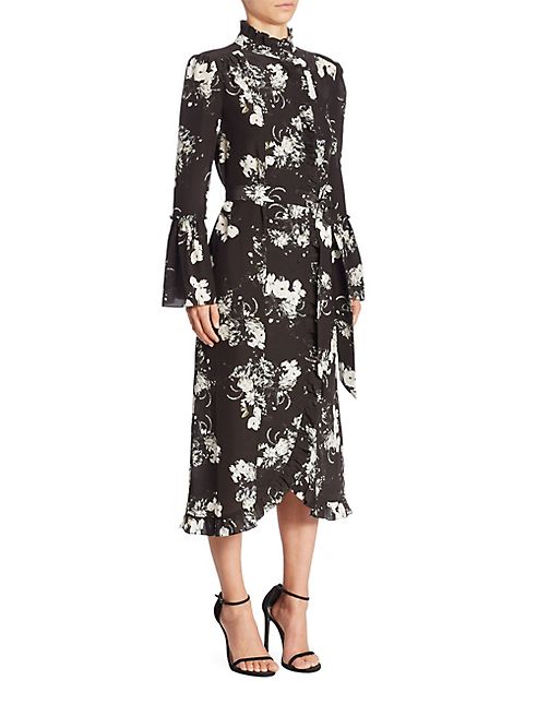 Erdem - Siren Silk Midi Dress