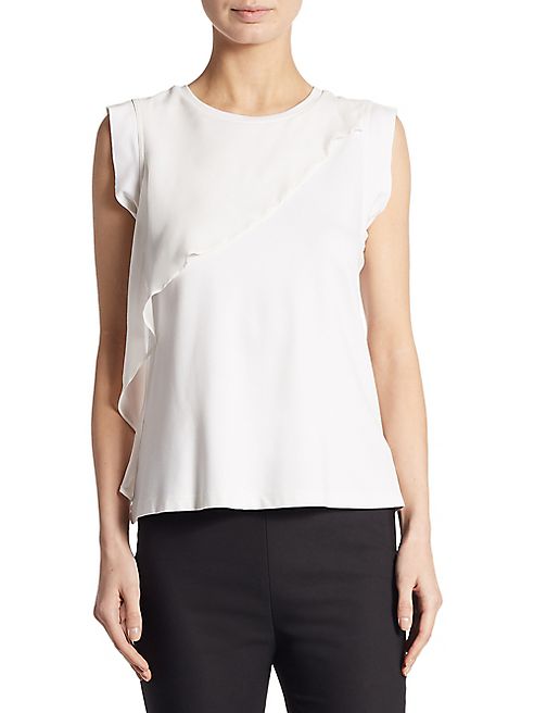 DKNY - Ruffled Overlay Tank Top