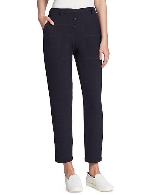 Armani Collezioni - Stretch Window Pane Pants