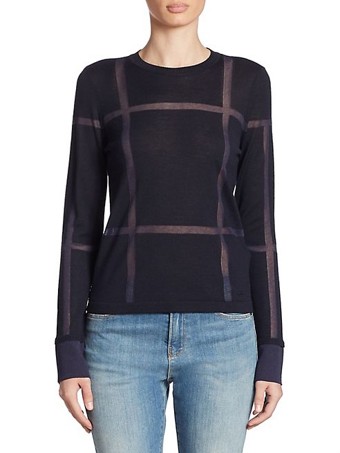 Armani Jeans - Wool Window Pane Sweater